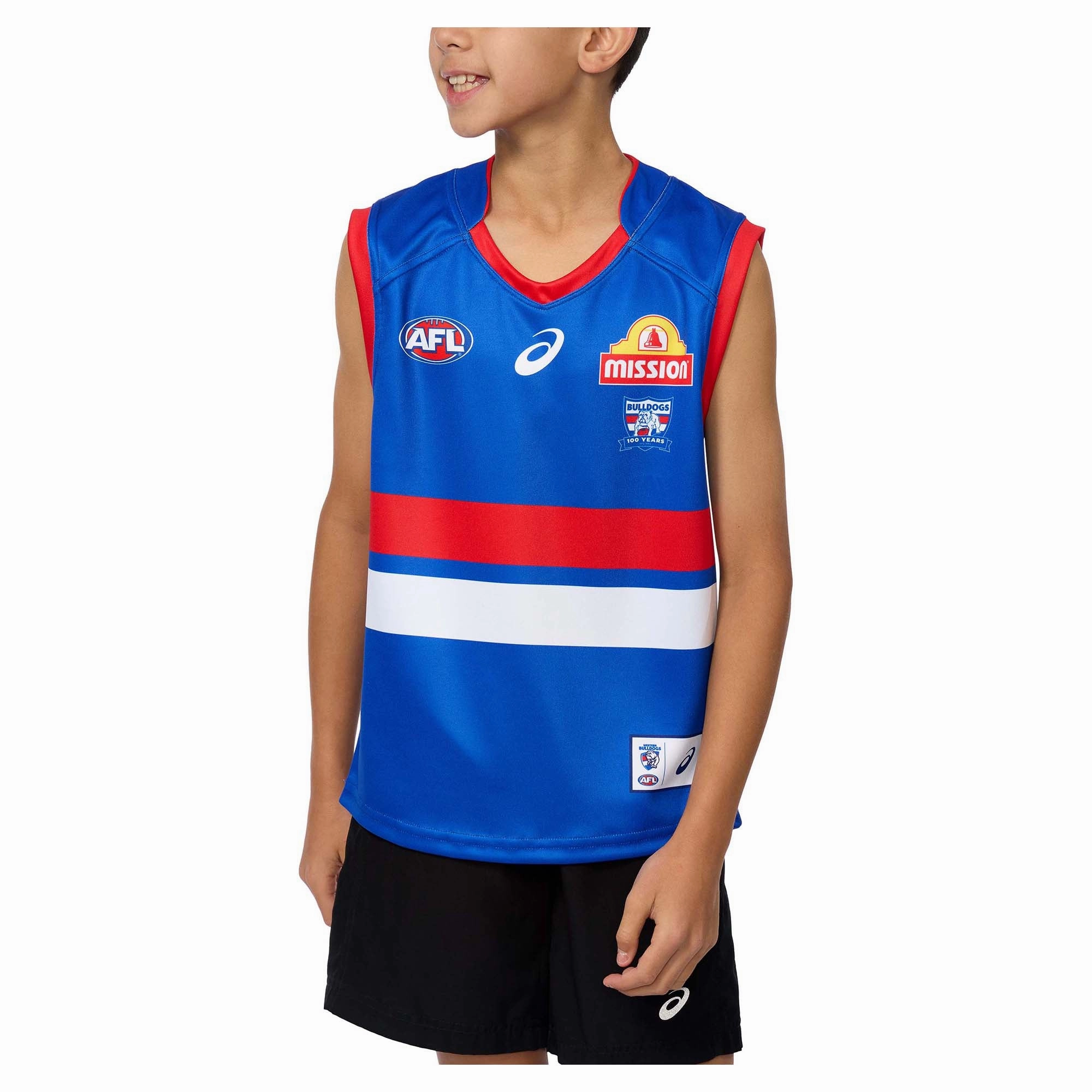 Junior's AFL Western Bulldogs Football Club 2025 Replica Home Jersey Durable construction Classic pieces