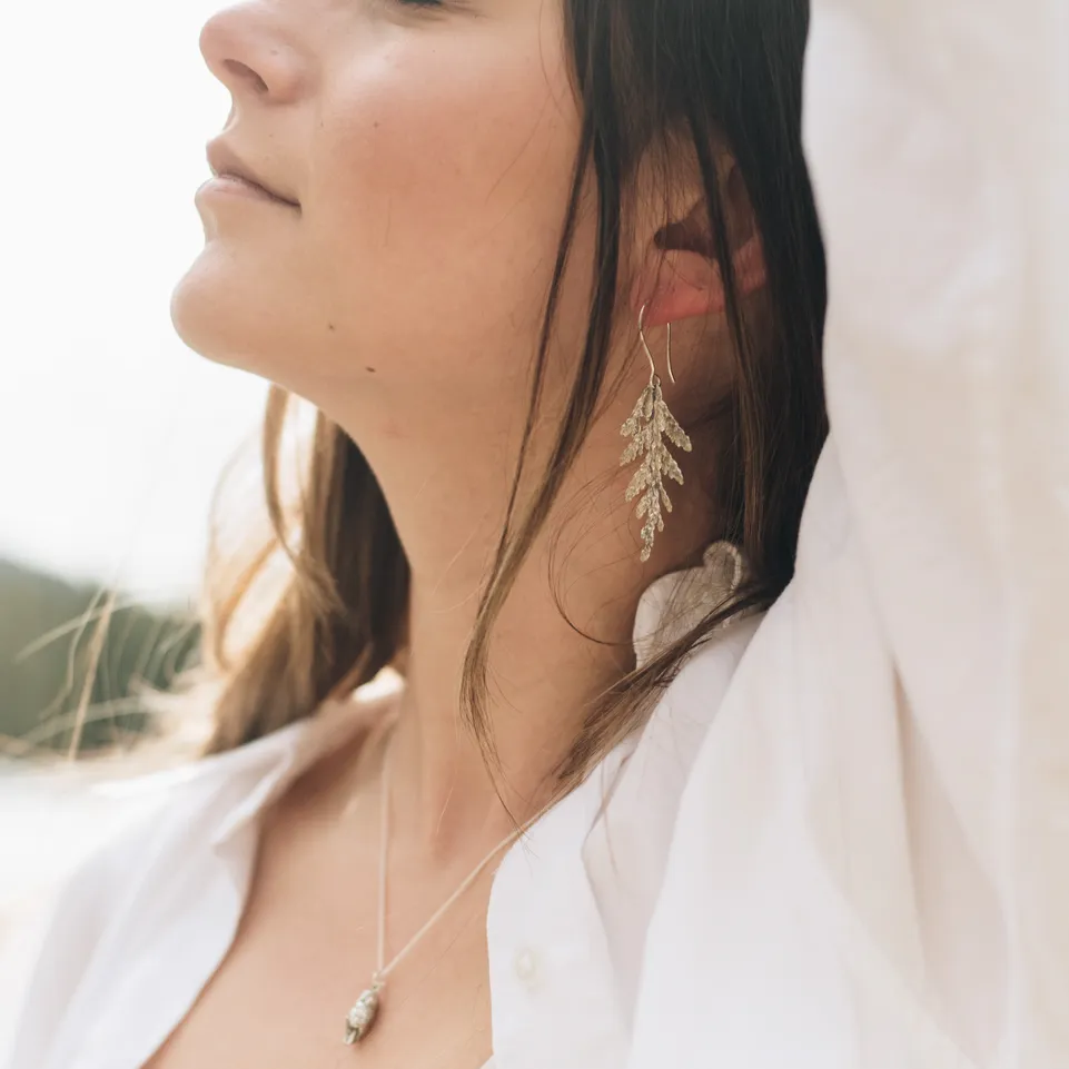 Cedar Drop Earrings