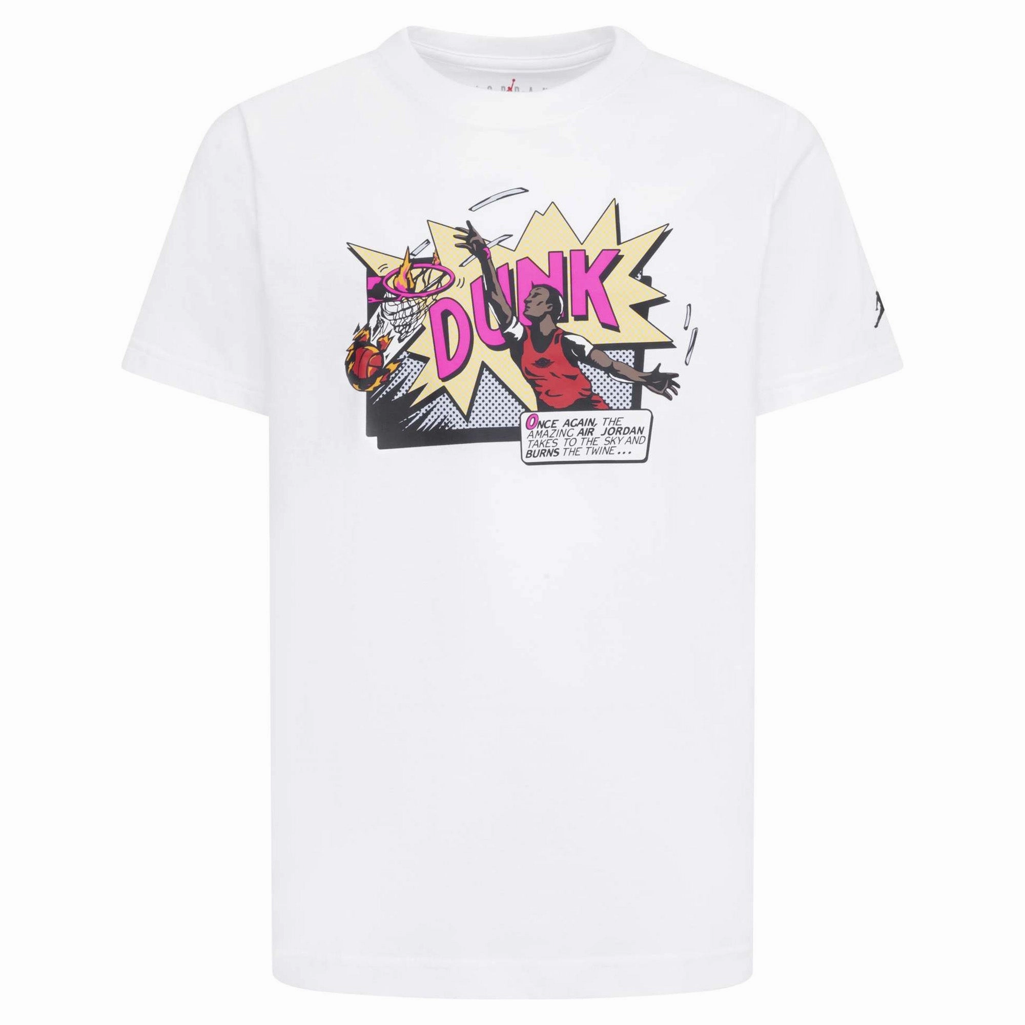Junior's Air Jordan Comics Dunk Short Sleeve Tee Versatile pieces On-point