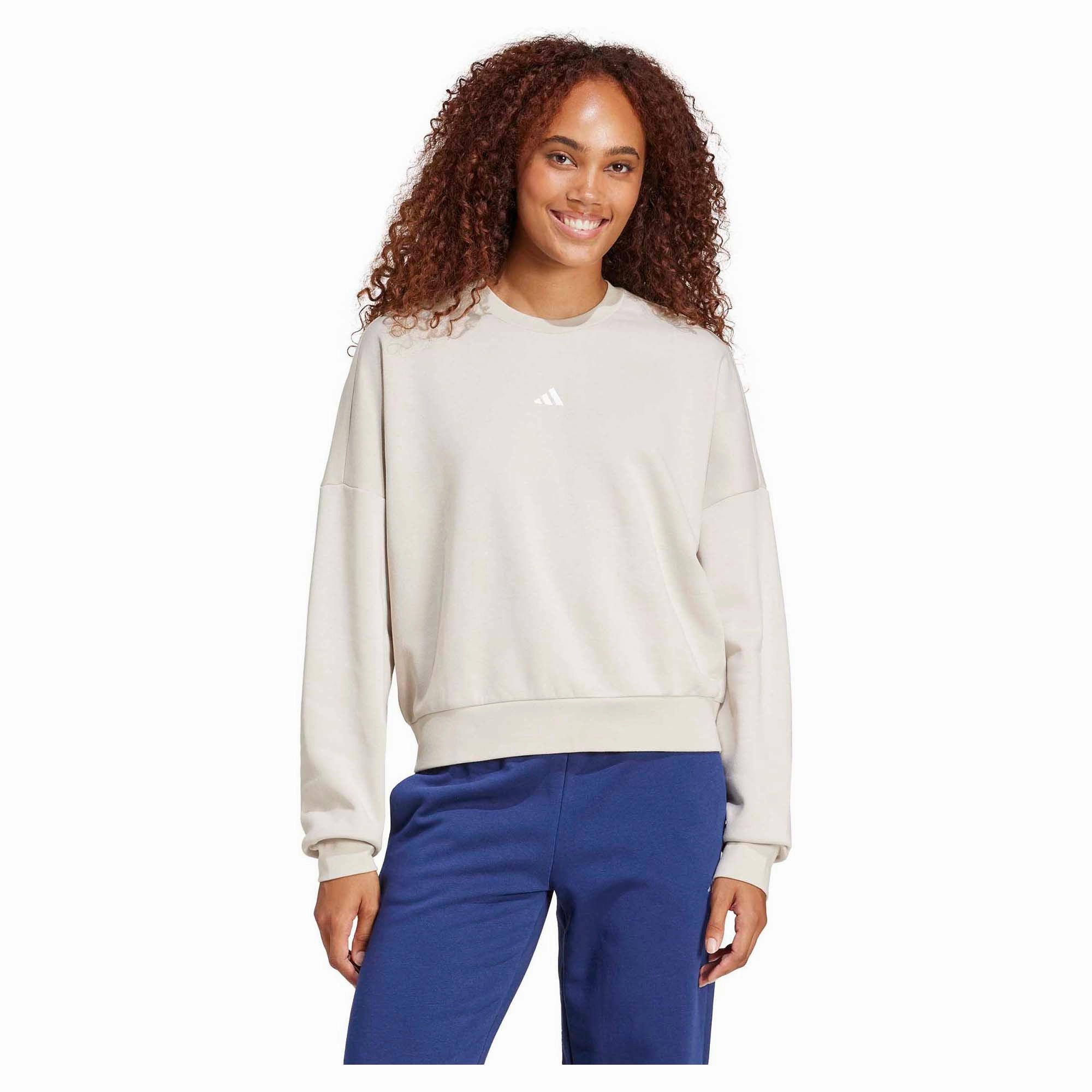 Women's Essentials Small Logo Feel Cozy Sweatshirt Classy Trendy picks