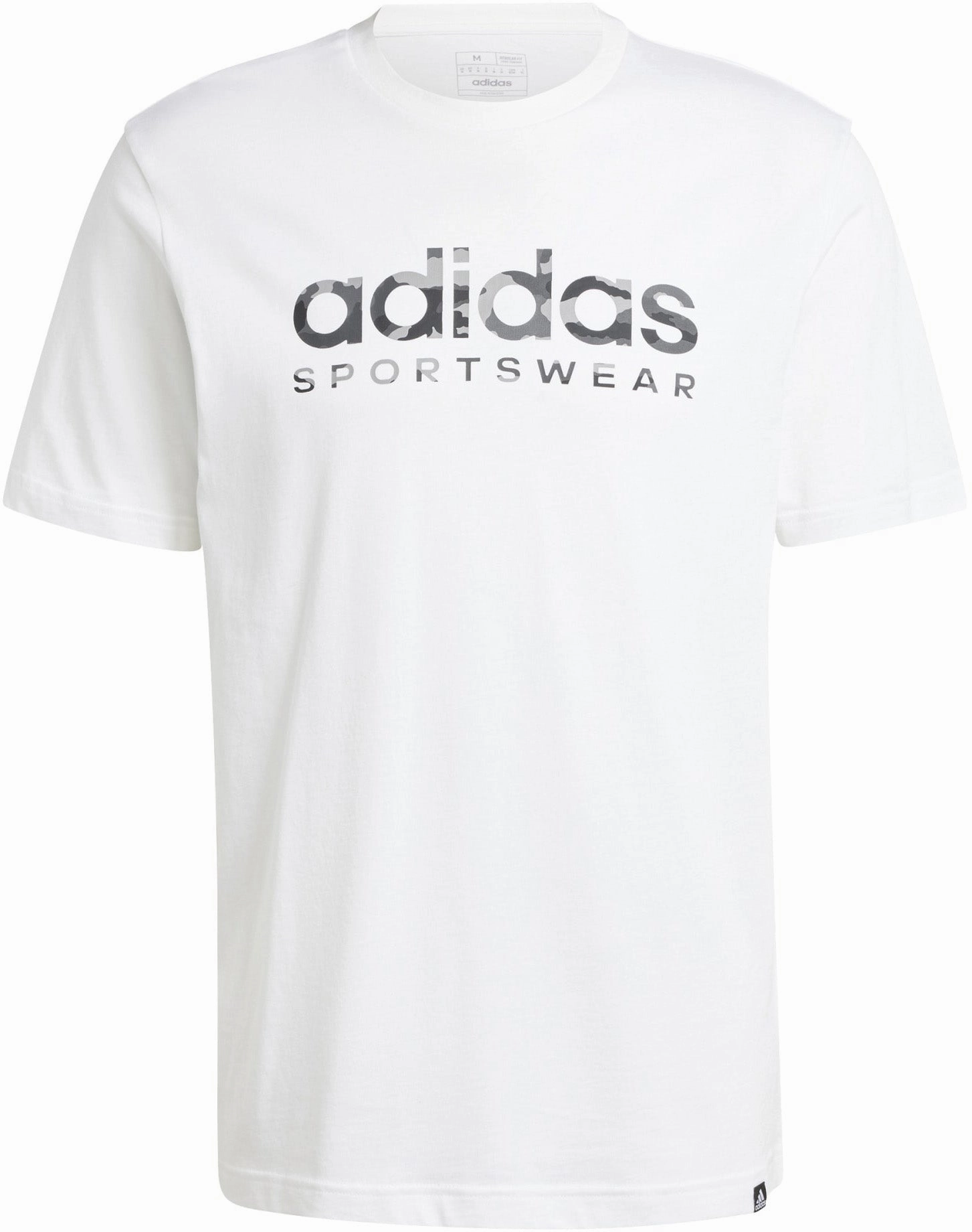 Casual Men's Camo Linear Graphic T-Shirt Subtle