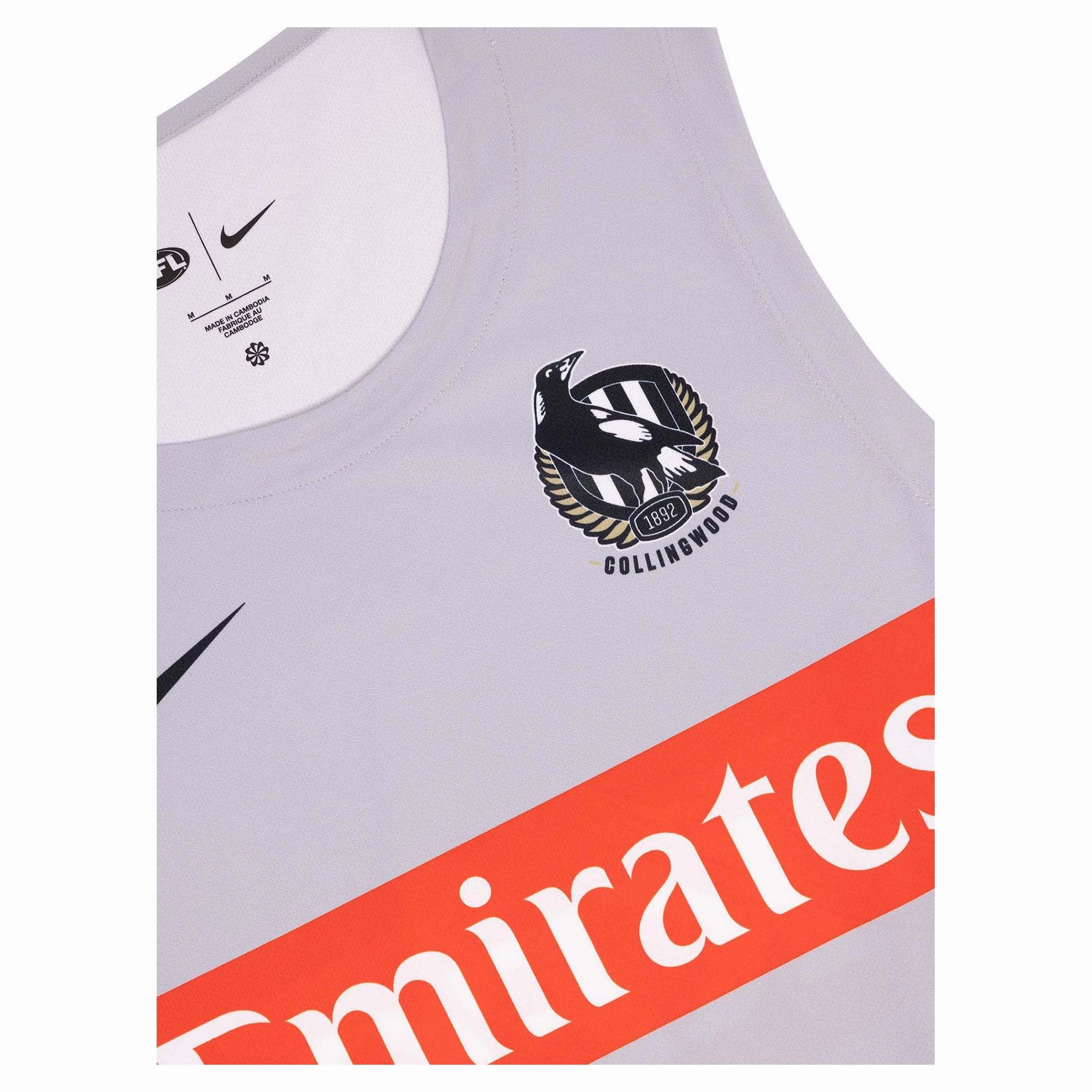 Classy Men's AFL Collingwood Magpies Football Club 2025 Training Singlet