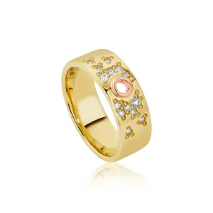 Clogau Cariad Sparkle Diamond 9ct Gold Ring D