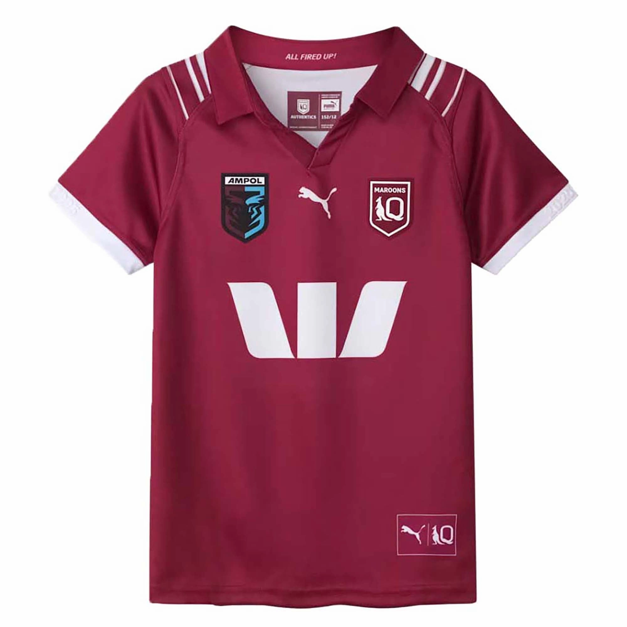 Trendy wear Junior's State Of Origin Queensland Maroons 2025 Replica Home Jersey Minimalist