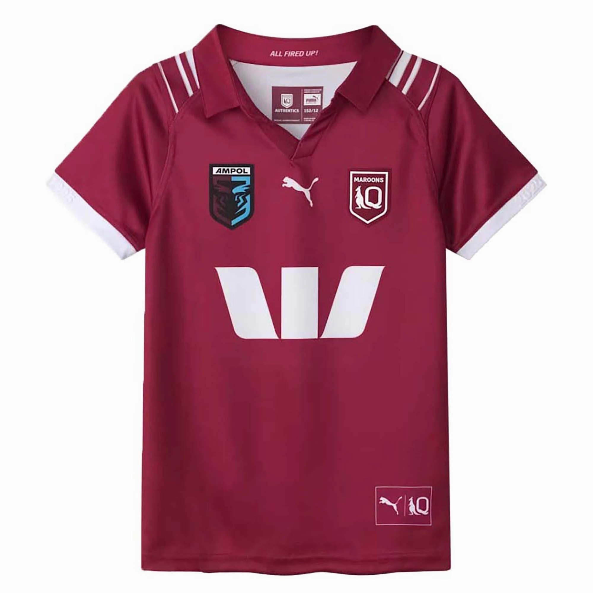Junior's State Of Origin Queensland Maroons 2025 Replica Home Jersey Comfortable wearables Daily
