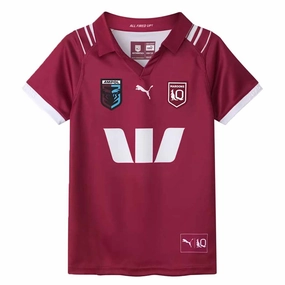 Comfort focused Junior's State Of Origin Queensland Maroons 2025 Replica Home Jersey Modern pieces