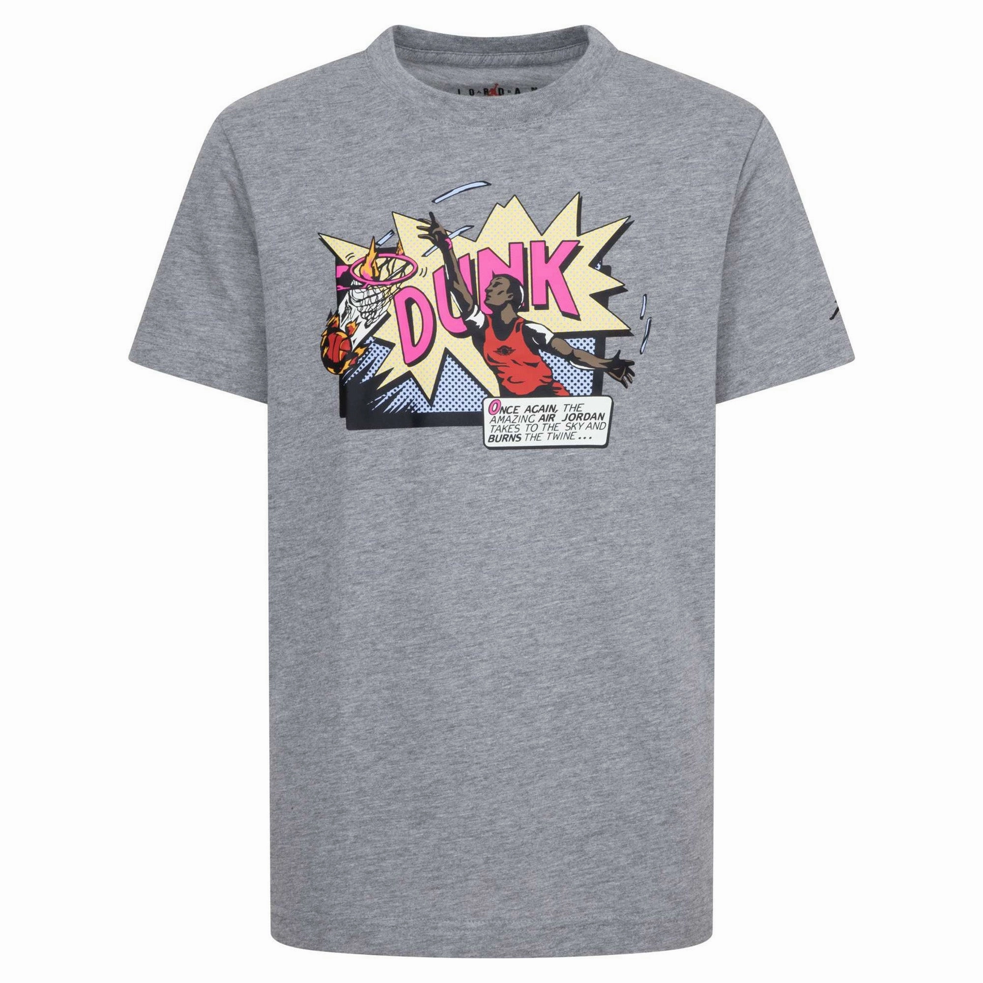 Modern designs Junior's Air Jordan Comics Dunk Short Sleeve Tee Timeless style