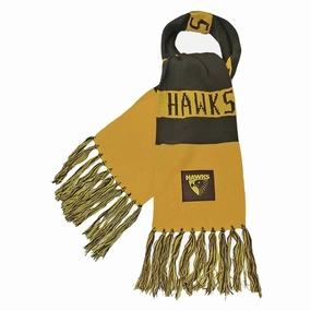 Comfortable wear Adult's AFL Hawthorn Bar Scarf Function meets fashion