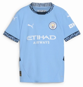 Comfortable wearables Junior's Manchester City 2024/25 Home Replica Soccer Jersey Style driven