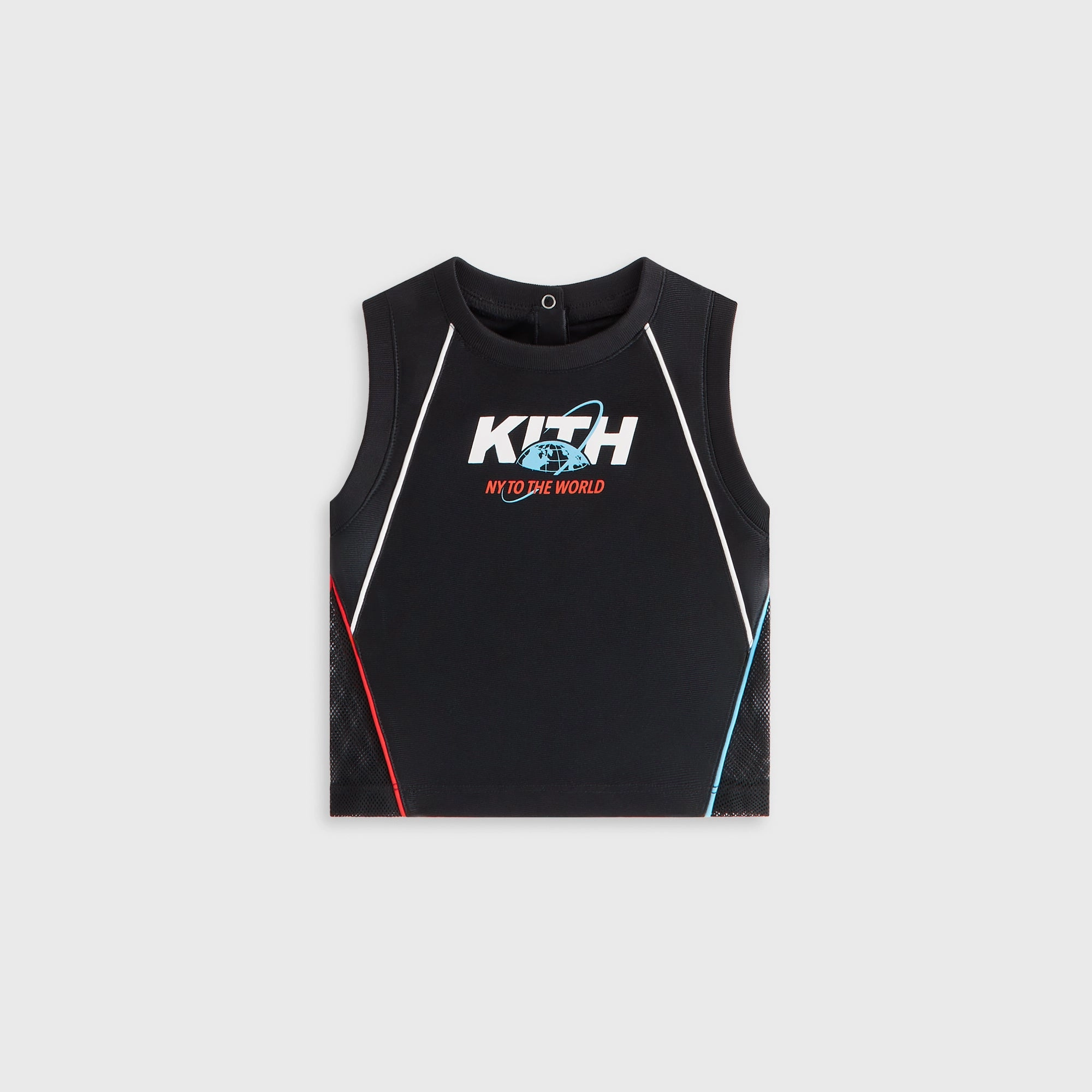 Kith Baby New York to the World Unisphere Faille Jersey - Black Beneficial Sharp