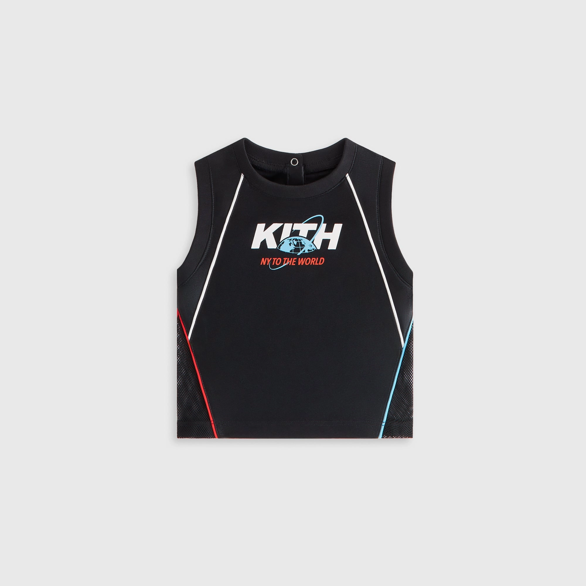 Trendy Kith Baby New York to the World Unisphere Faille Jersey - Black Enduring