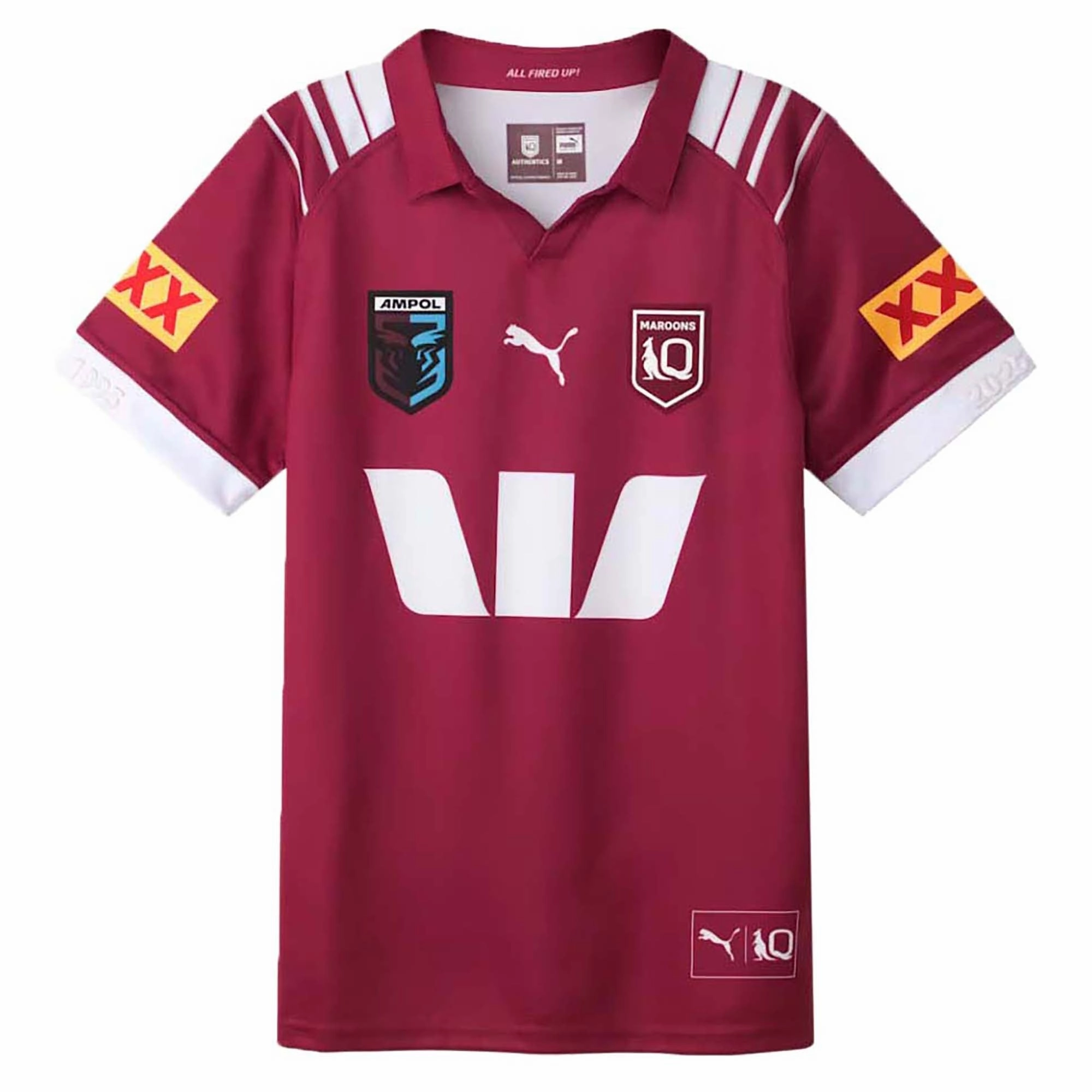 Premium fashion Men's State Of Origin Queensland Maroons 2025 Replica Home Jersey Quality wear