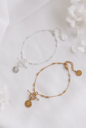 Cora - Stainless Steel Engraved Bracelet