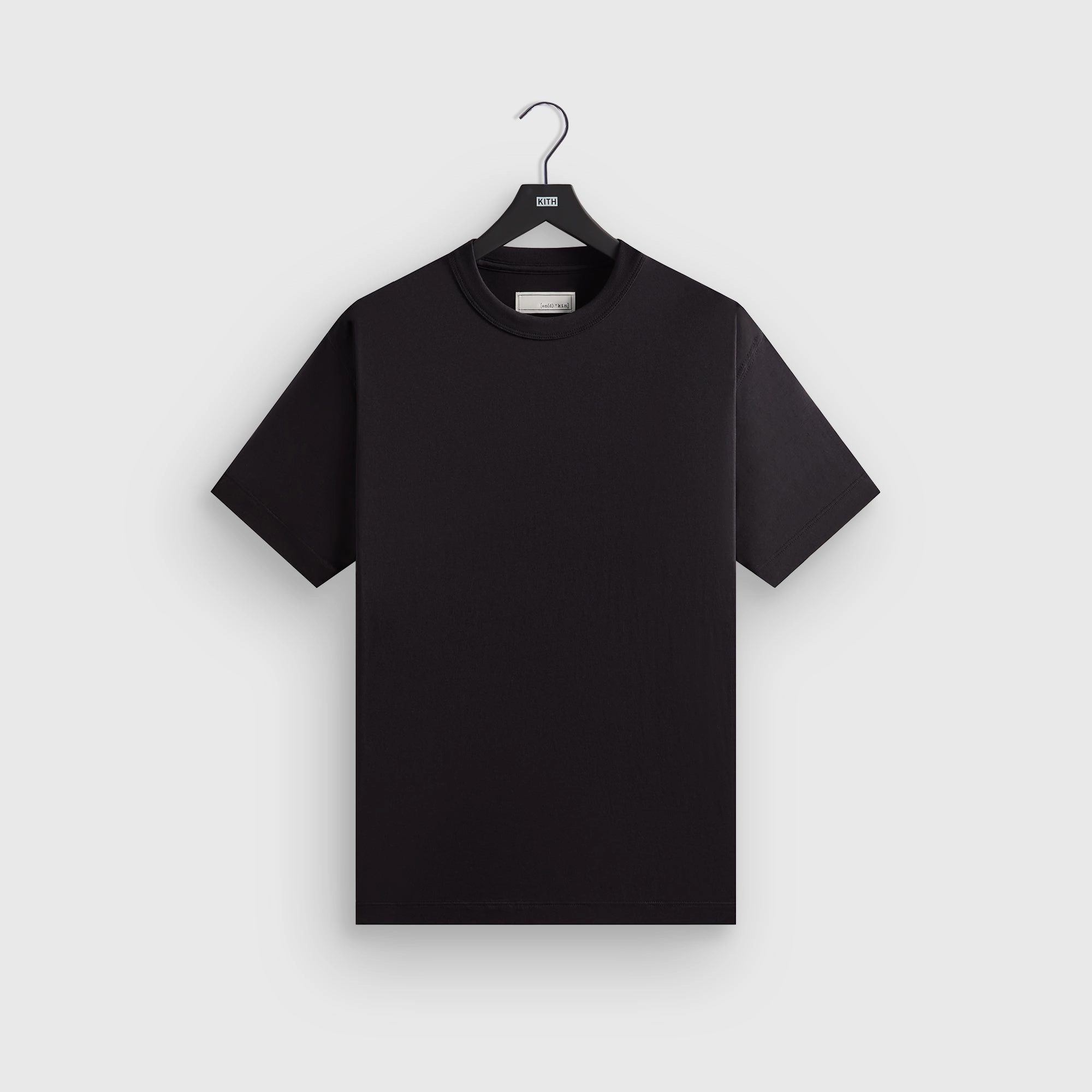 &Kin Pima Jersey Alex Boxy Tee - Black High-end Gentle