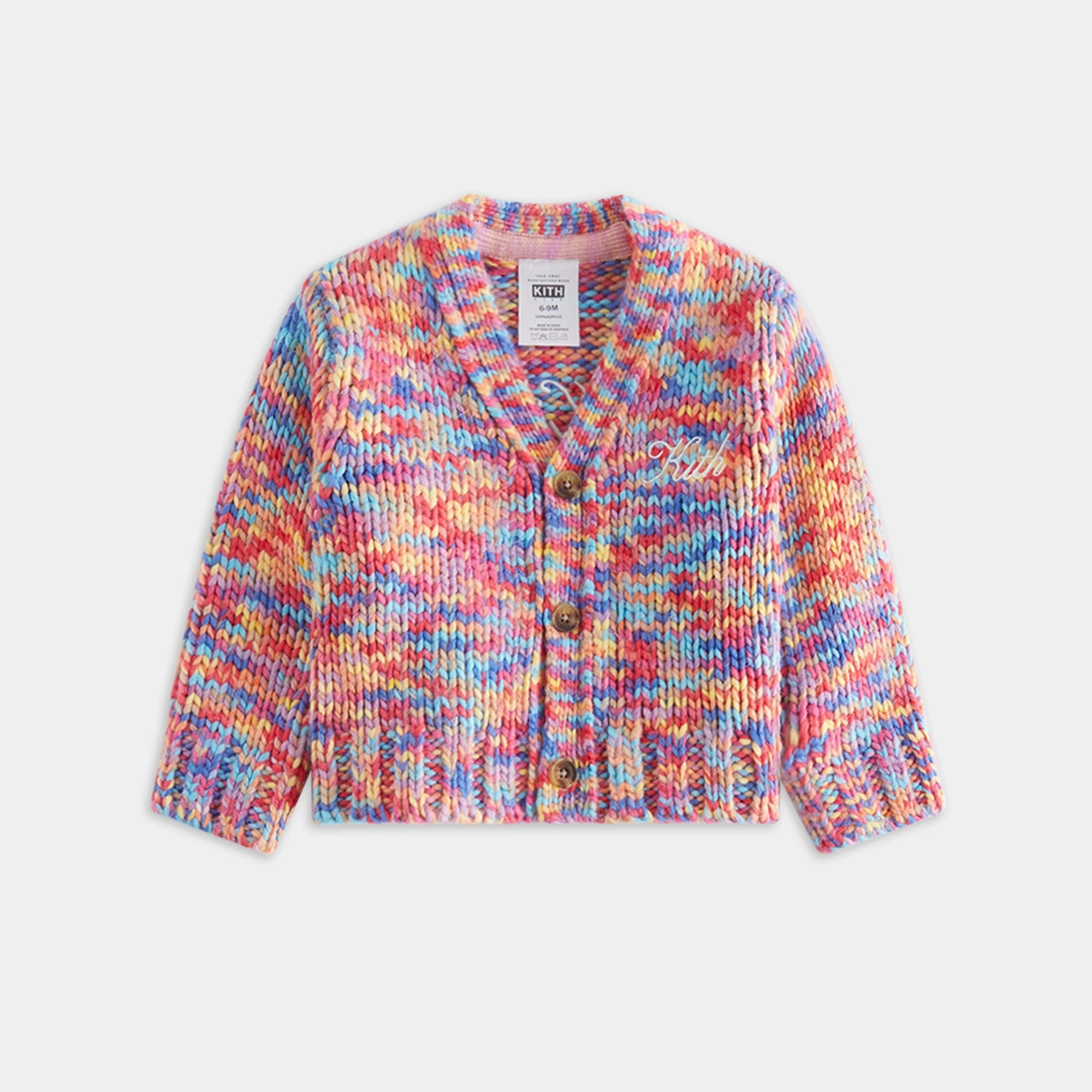 Kith Baby Weirfield Logo Space Dye Cardigan - Fervor Attractive Sunny