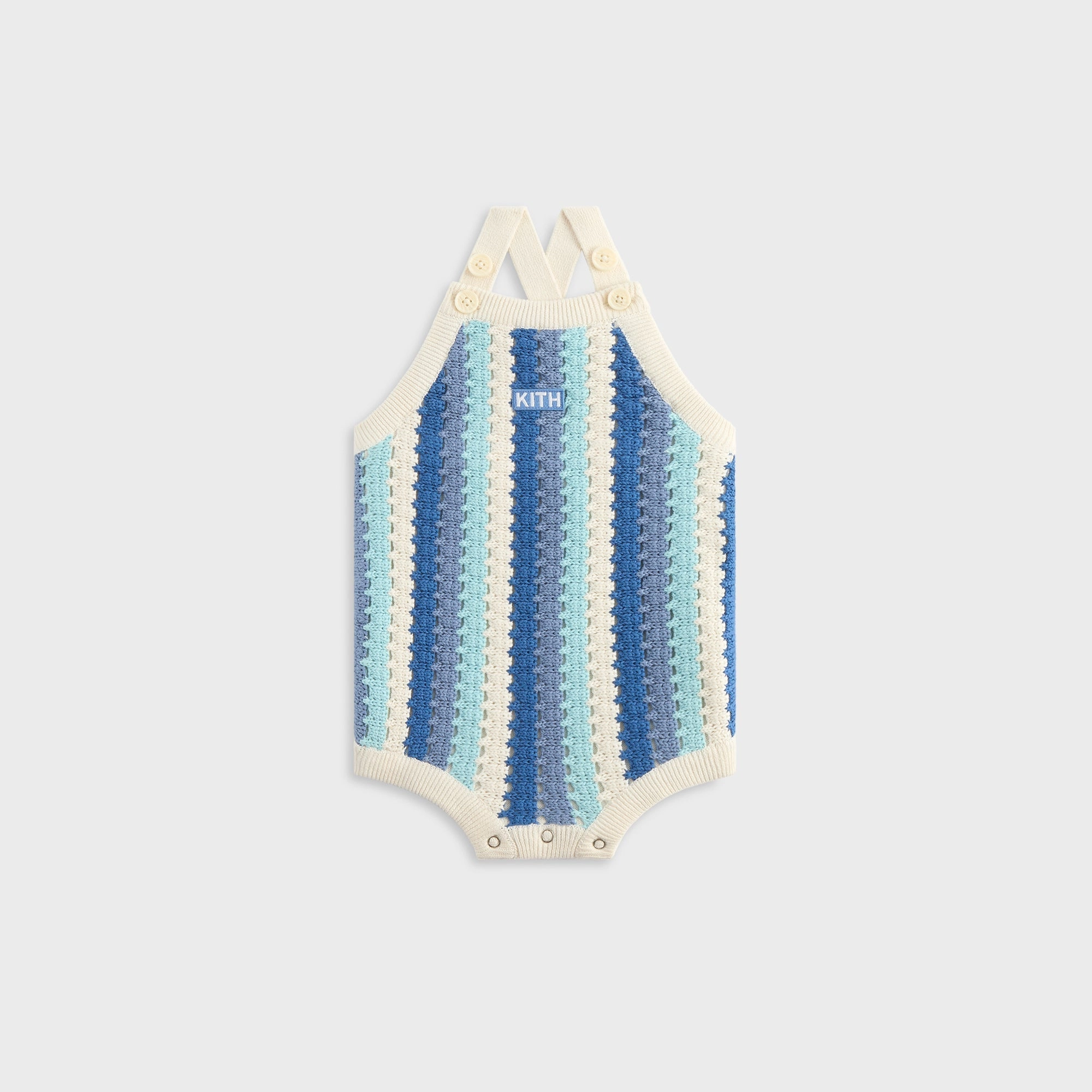 Sturdy Kith Baby Open Knit Romper - Blue Skies Common