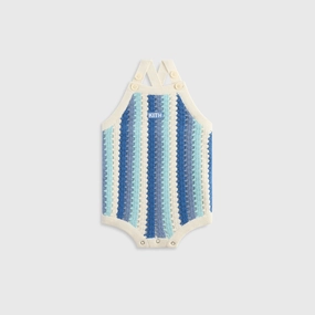 Crucial Kith Baby Open Knit Romper - Blue Skies Celebrated