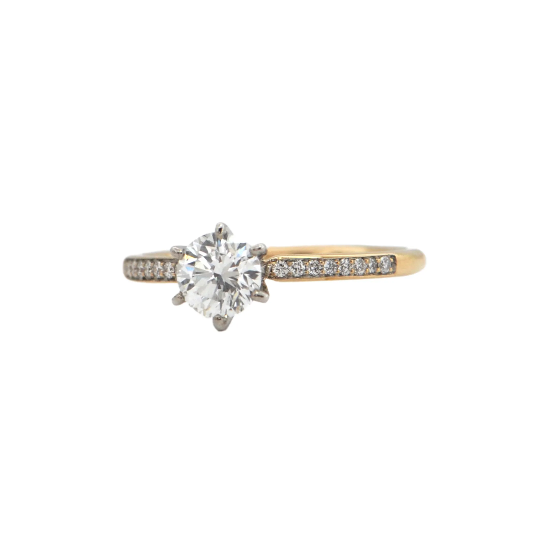 Daisy Exclusive GIA Certified Diamond 18k/19k Gold Ring