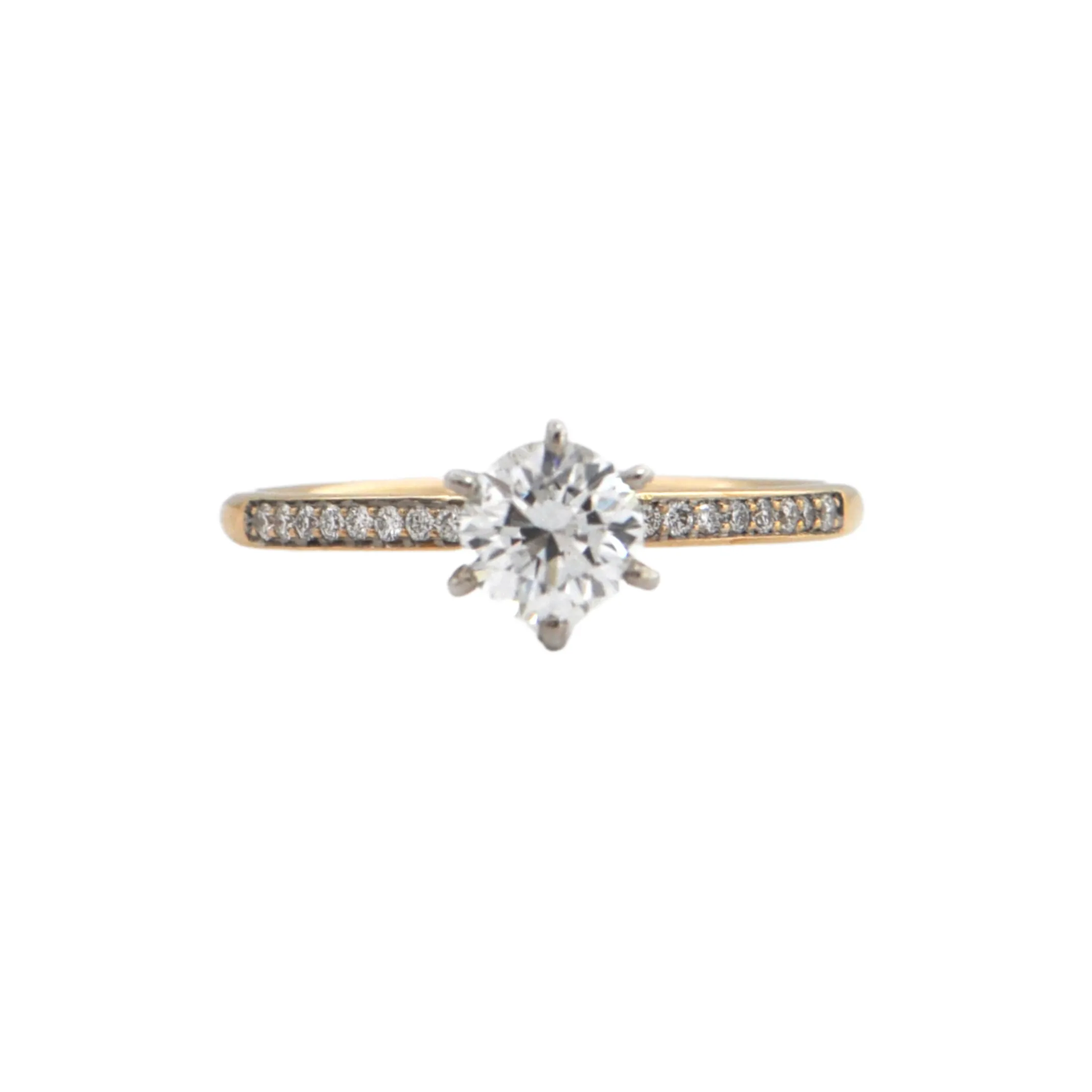 Daisy Exclusive GIA Certified Diamond 18k/19k Gold Ring
