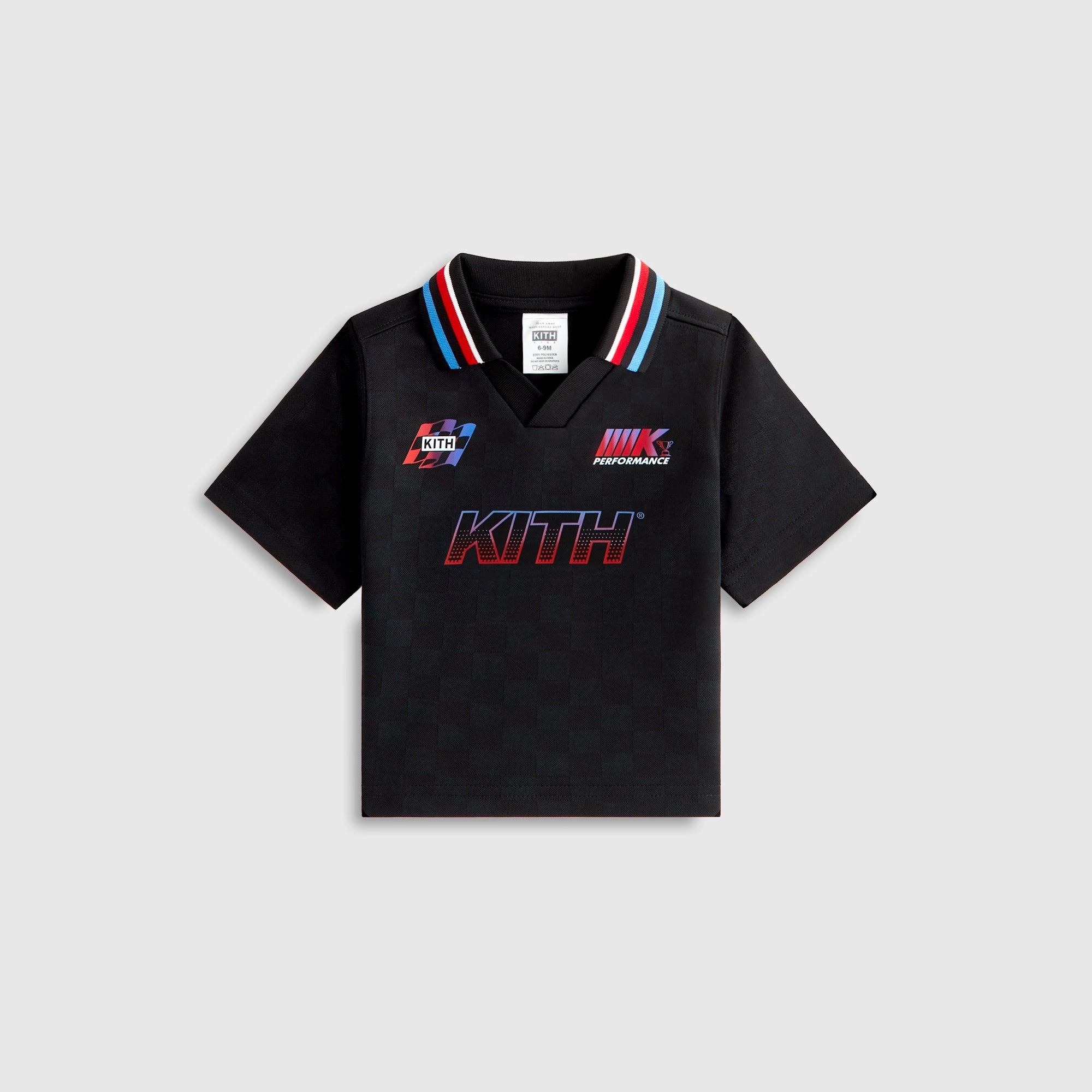 Dedicated Kith Baby Checkerboard Soccer Polo - Black Vital