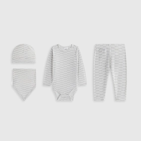 Delightful Kith Baby Classic Gift Set - Light Heather Grey Constant