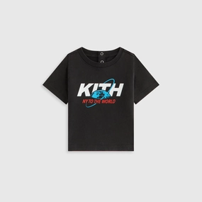 Dependable Kith Baby New York to the World Unisphere Vintage Tee - Black Mindful