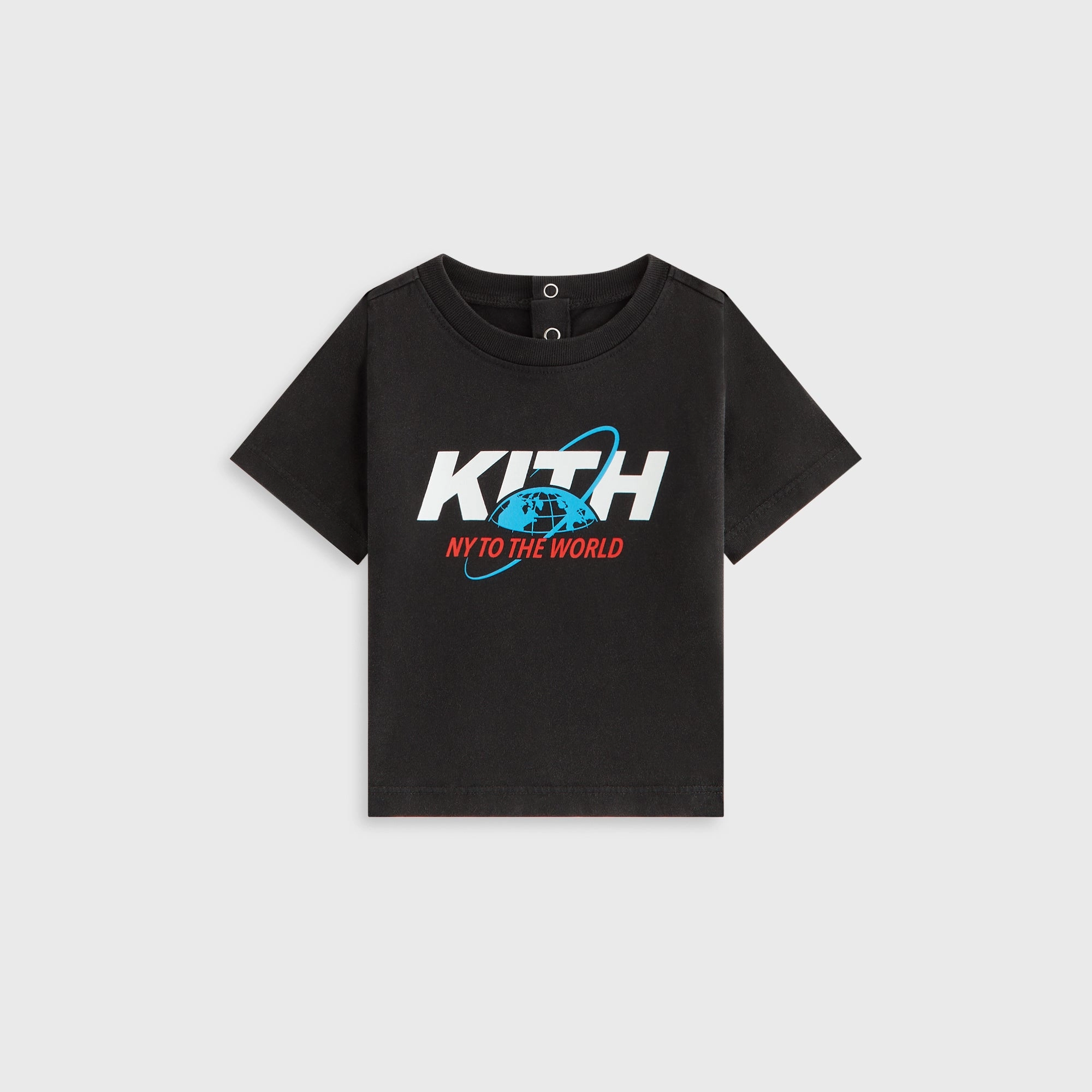 Kith Baby New York to the World Unisphere Vintage Tee - Black Passionate Considerate