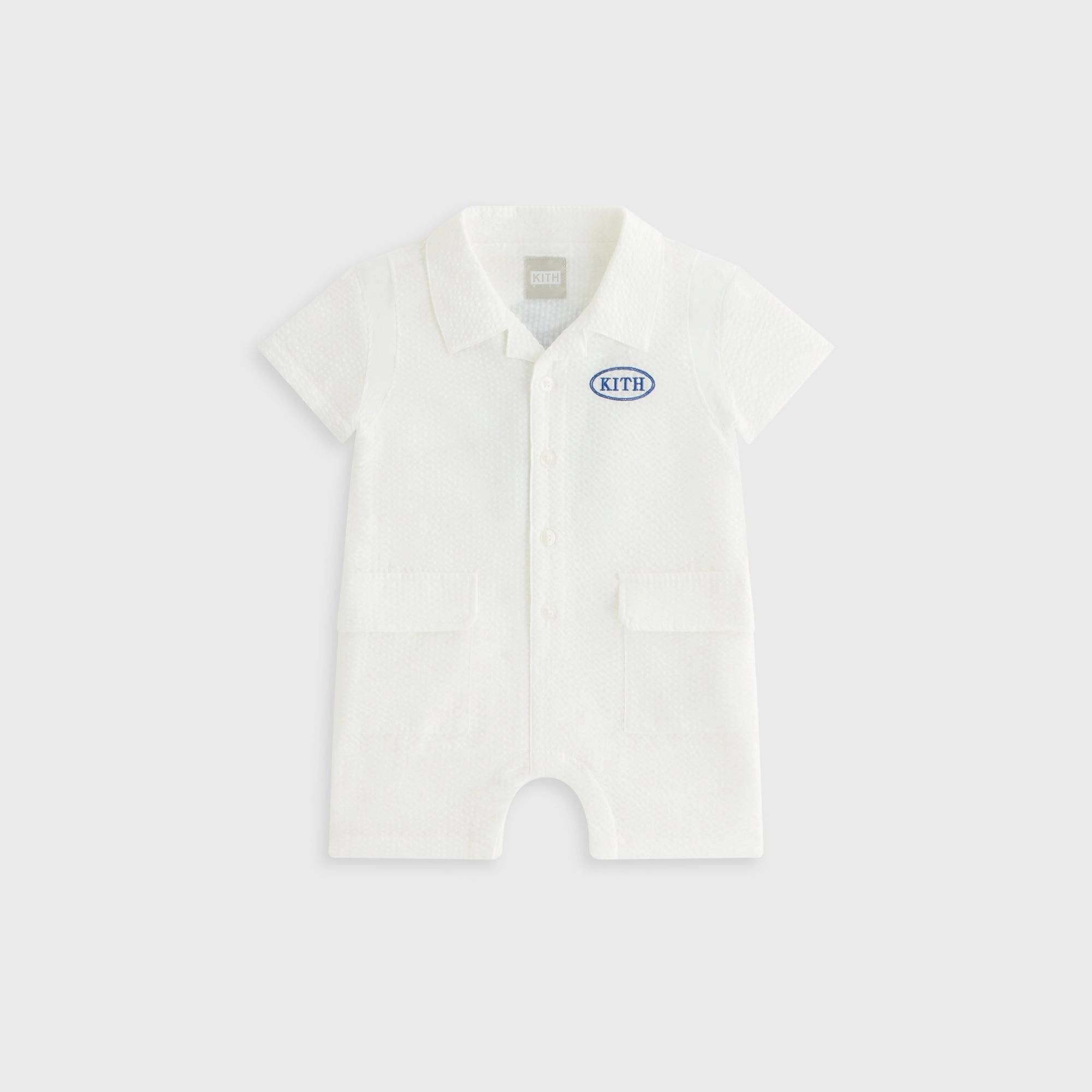 Kith Baby Seersucker Belmont Shortall - Silk Attractive Comprehensive