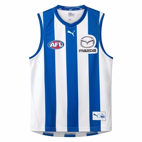 Durable construction Men's AFL North Melbourne Kangaroos Football Club 2024 Home Replica Jersey Event-ready