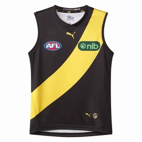 Durable fashion Junior's AFL Richmond Tigers Football Club 2024 Replica Home Jersey Comfortable pieces
