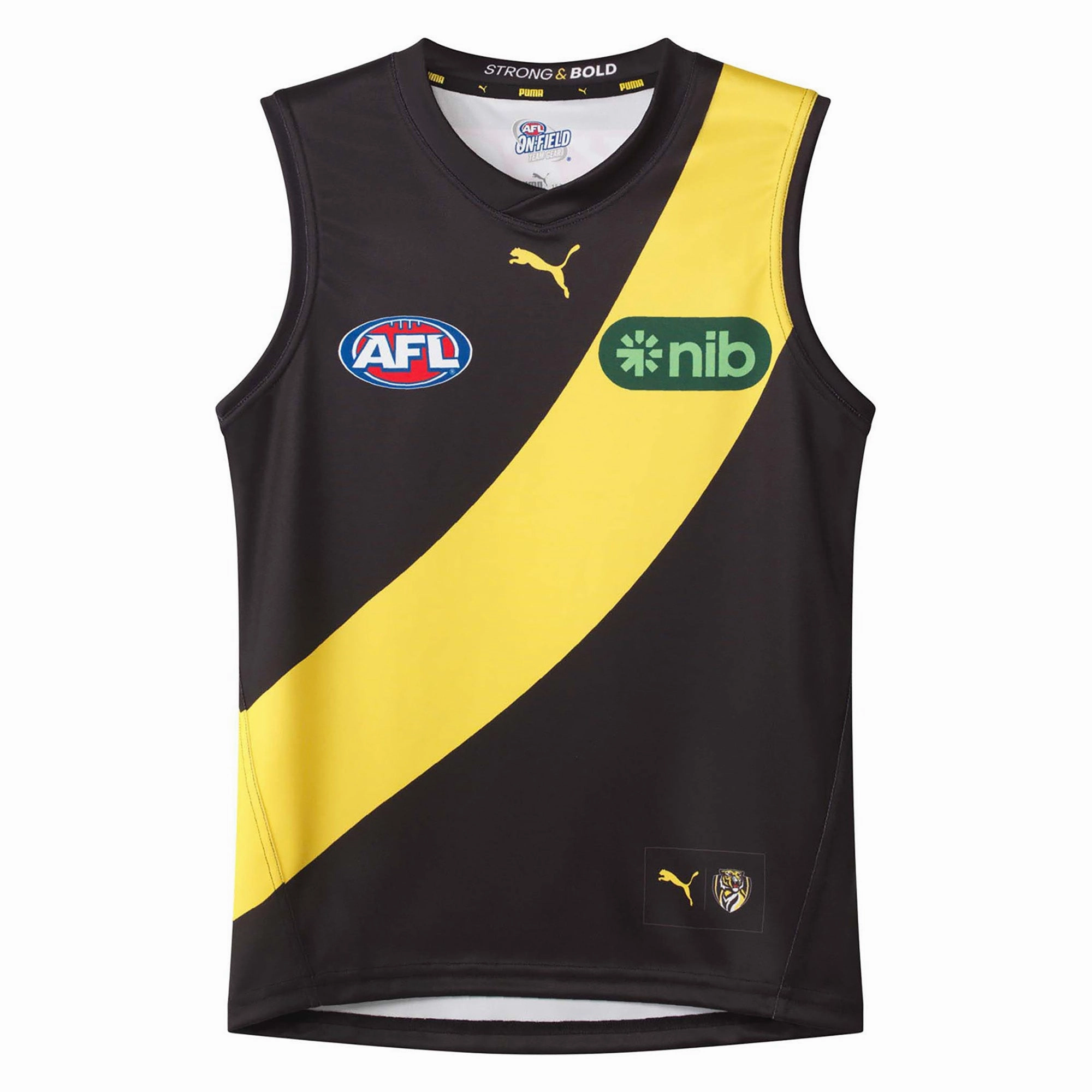 Junior's AFL Richmond Tigers Football Club 2024 Replica Home Jersey Sustainable Quality crafted