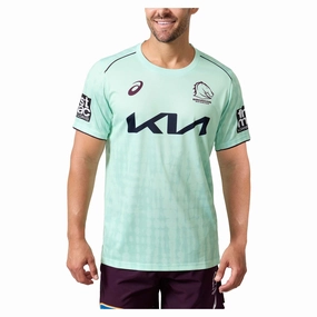 Durable Men's NRL Brisbane Broncos 2025 Training Tee Stylish essentials