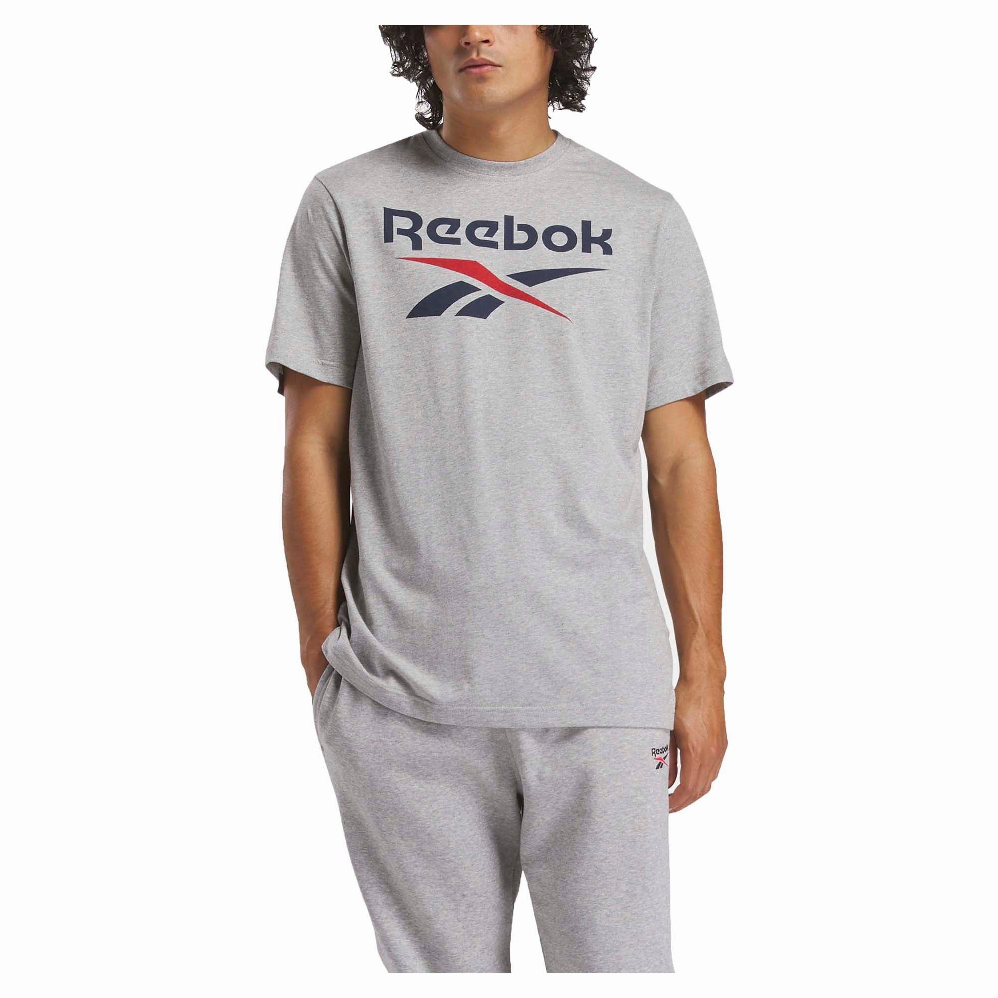 Men's Identity Stacked Logo T-Shirt Tasteful Versatile wearables