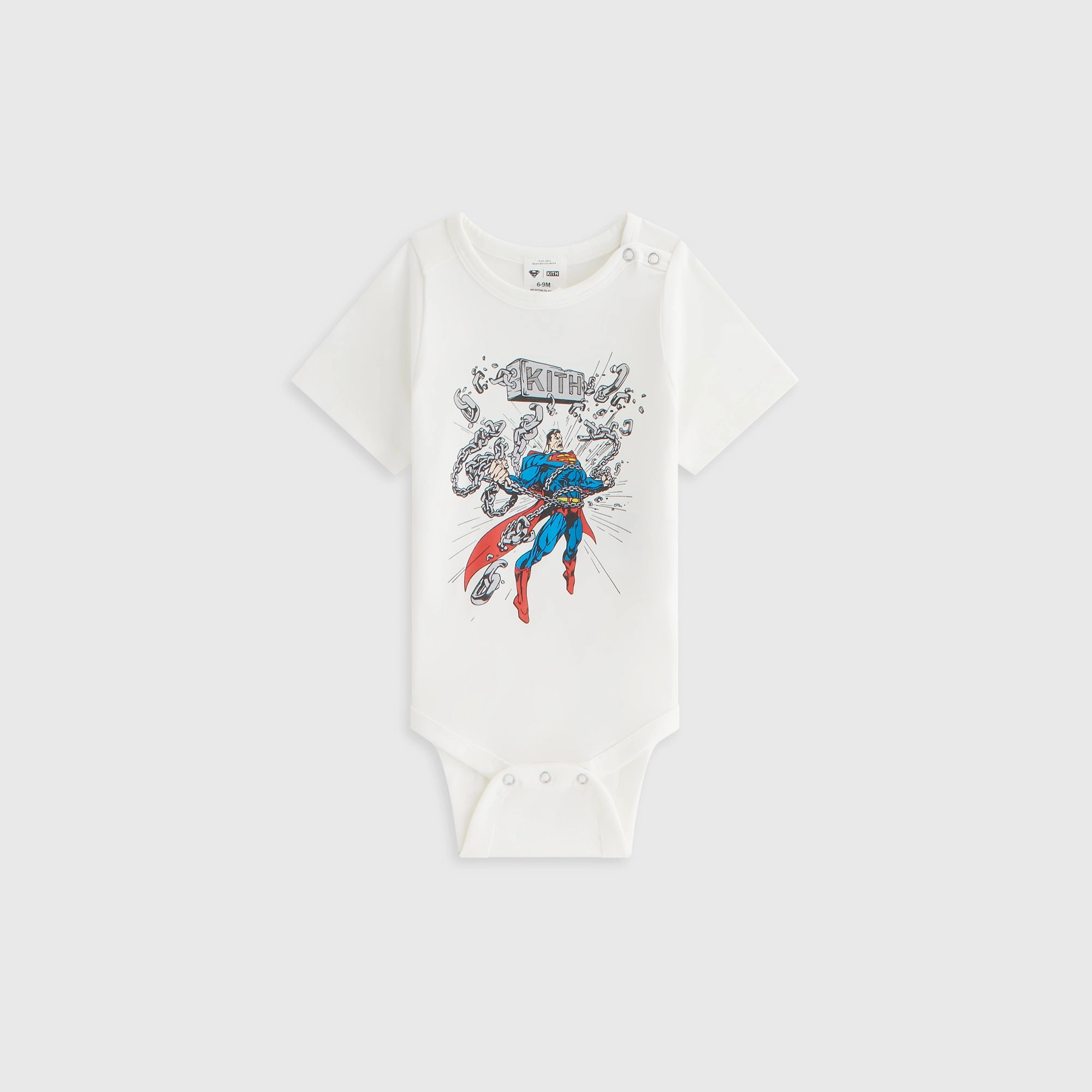 Superman | Kith Baby Chains Vintage Bodysuit - White Sentimental Must-have
