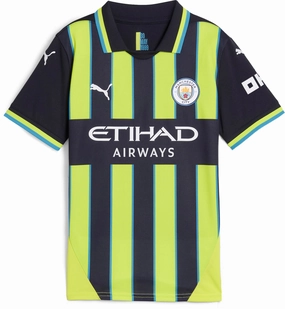 Easy to pair Junior's Manchester City FC 2024/25 Away Replica Soccer Jersey High-quality fashion