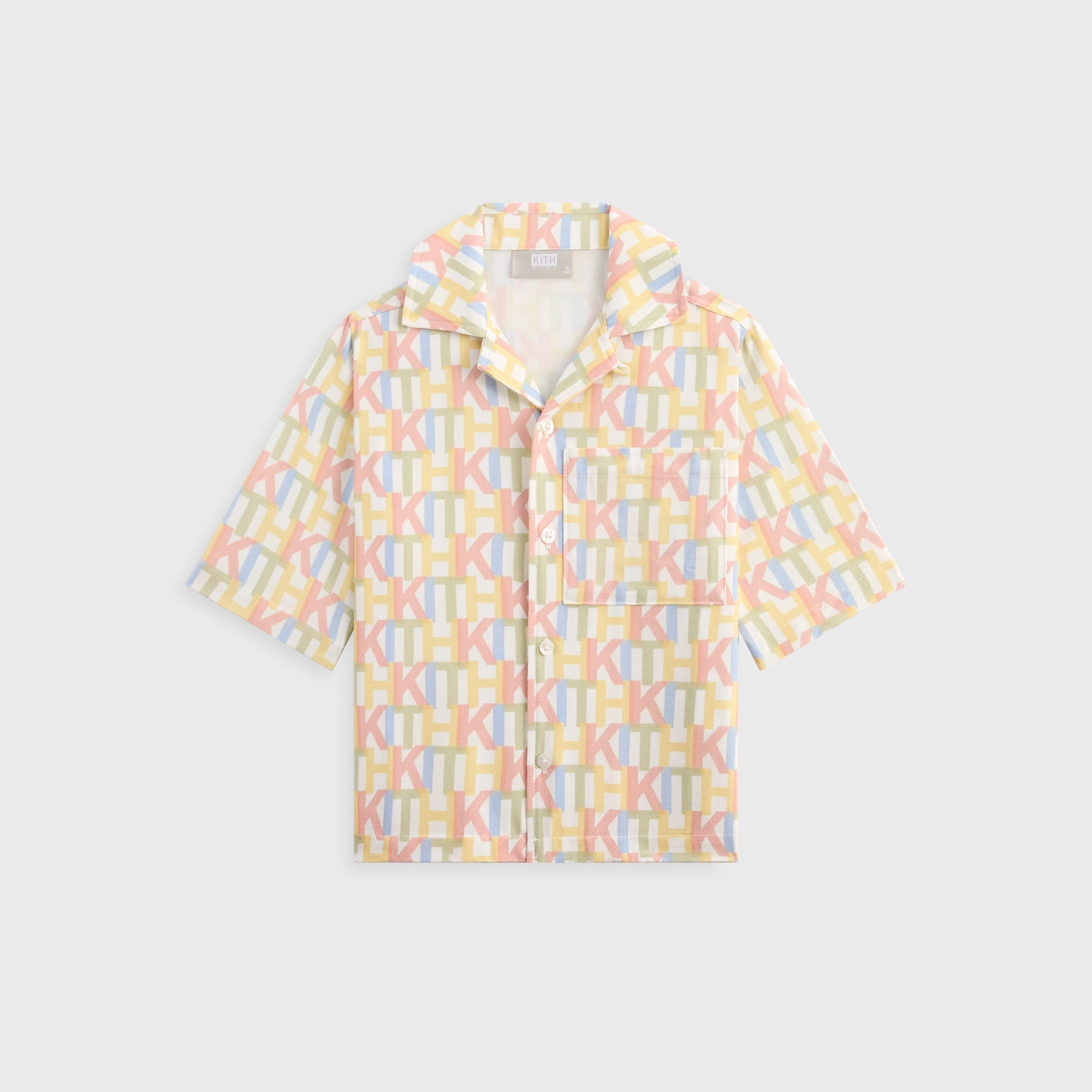 Kith Kids Monogram Thompson Camp Shirt - Silk Creative Dynamic