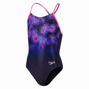 Edgy Girl's Lane Line Back Allover One Piece Fresh looks