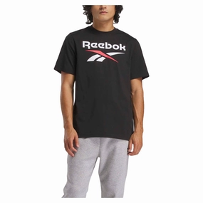 Effortless Men's Identity Stacked Logo T-Shirt Well-fitted