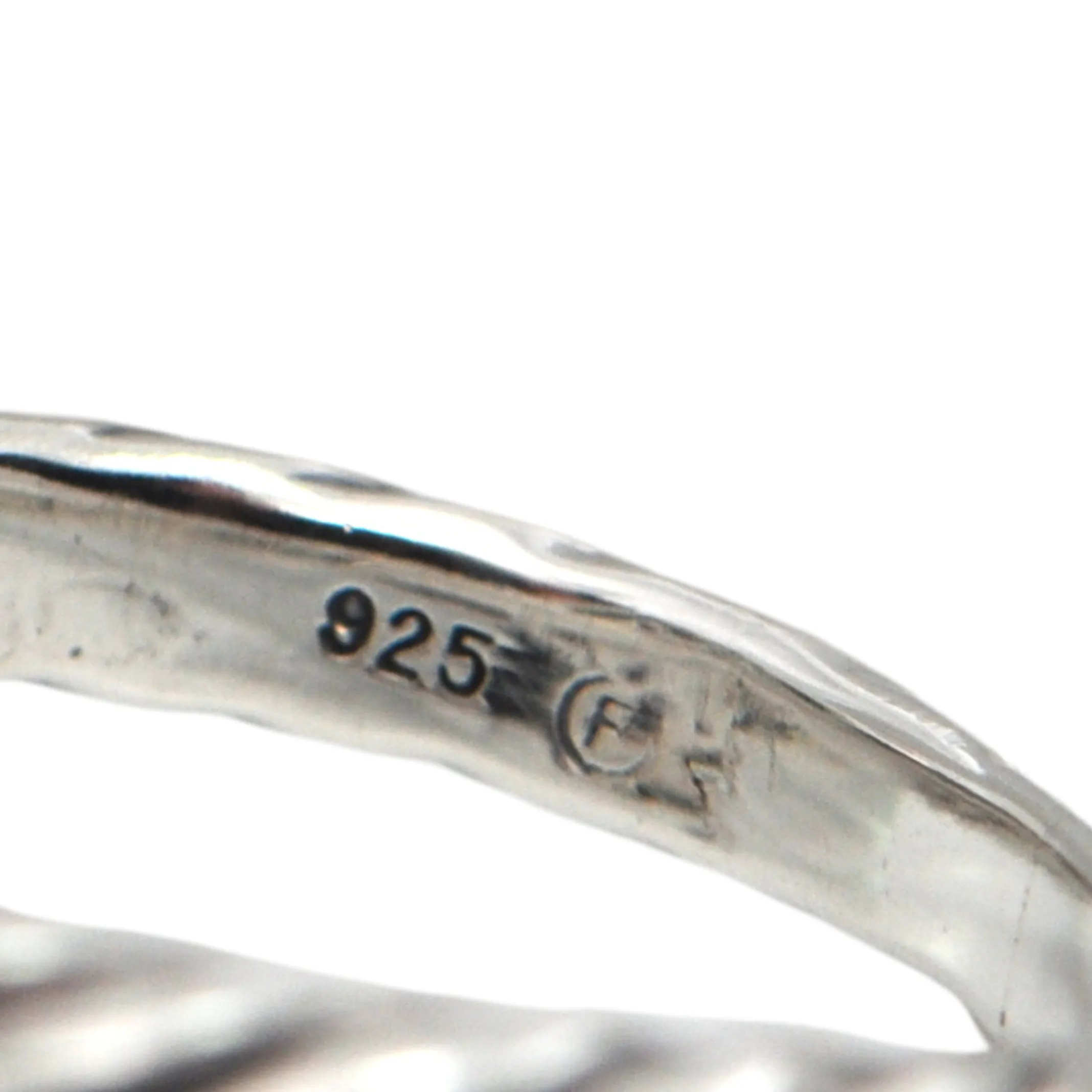 Estate David Yurman Quatrefoil Collection Chalcedony and Diamond Sterling Silver Ring