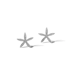 Estrela do Mar Medium Earrings White Gold - Diamond Pav??