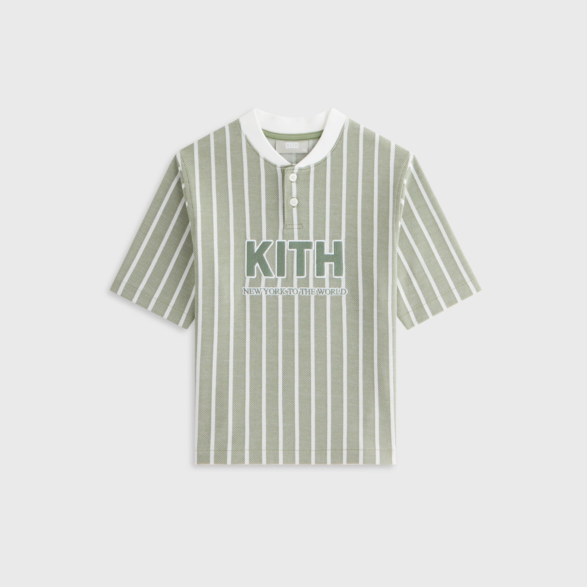 Thoughtful Kith Kids Birdseye Pearson Henley Pullover - Spear High-end