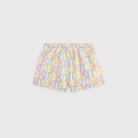 Faithful Kith Baby Monogram Kai Swim Trunk - Silk Determined