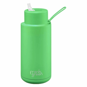 Fashion forward 1L Ceramic Reusable Straw Lid Water Bottle Function meets fashion