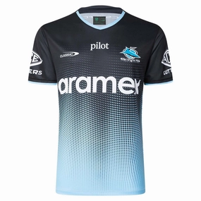 Fashionable attire Men's NRL Cronulla-Sutherland Sharks 2025 Pro Training Tee Durable