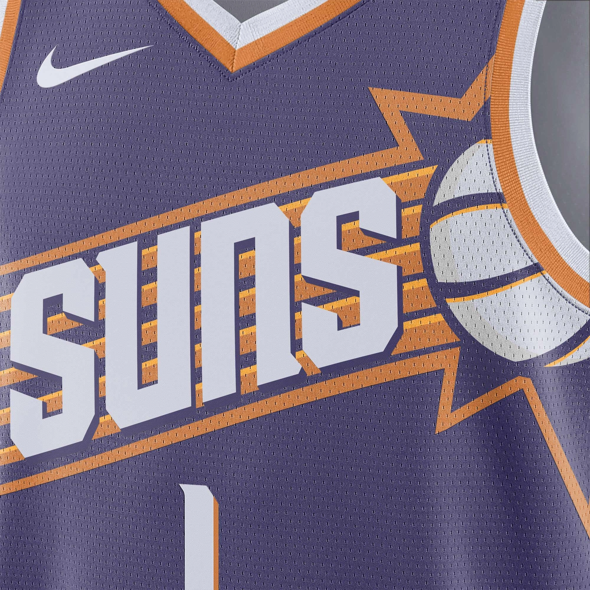 Fashionable basics Men's NBA Phoenix Suns 2023/24 Icon Edition Swingman Jersey