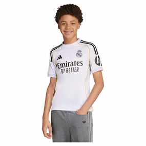 Fashionable finds Junior's Real Madrid 2025/26 Home Soccer Jersey Trendy