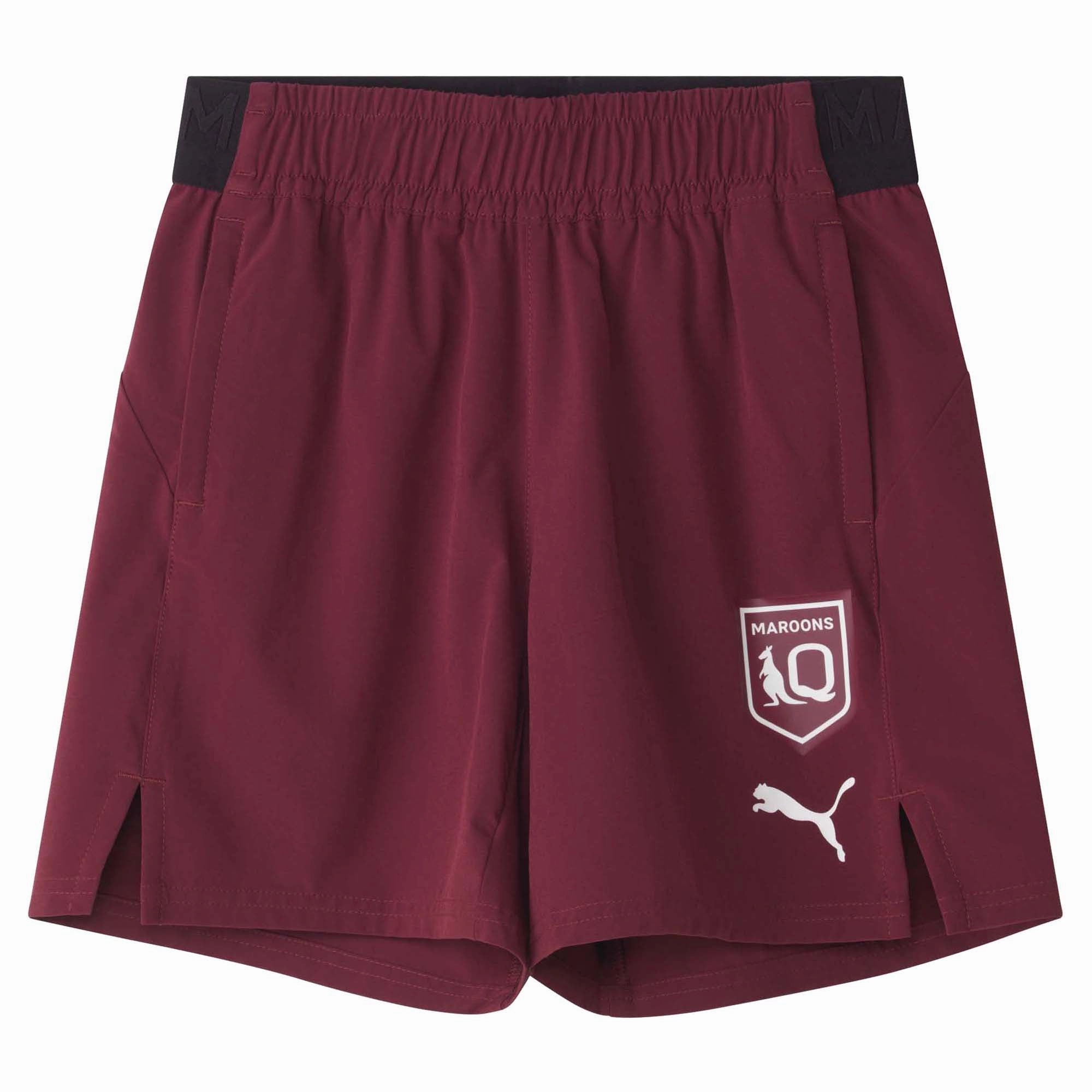 Junior's State Of Origin Queensland Maroons 2025 Training Shorts Lightweight Sophisticated