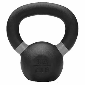 Fitted 6Kg Premium Cast Iron Kettlebell Stylish wearables