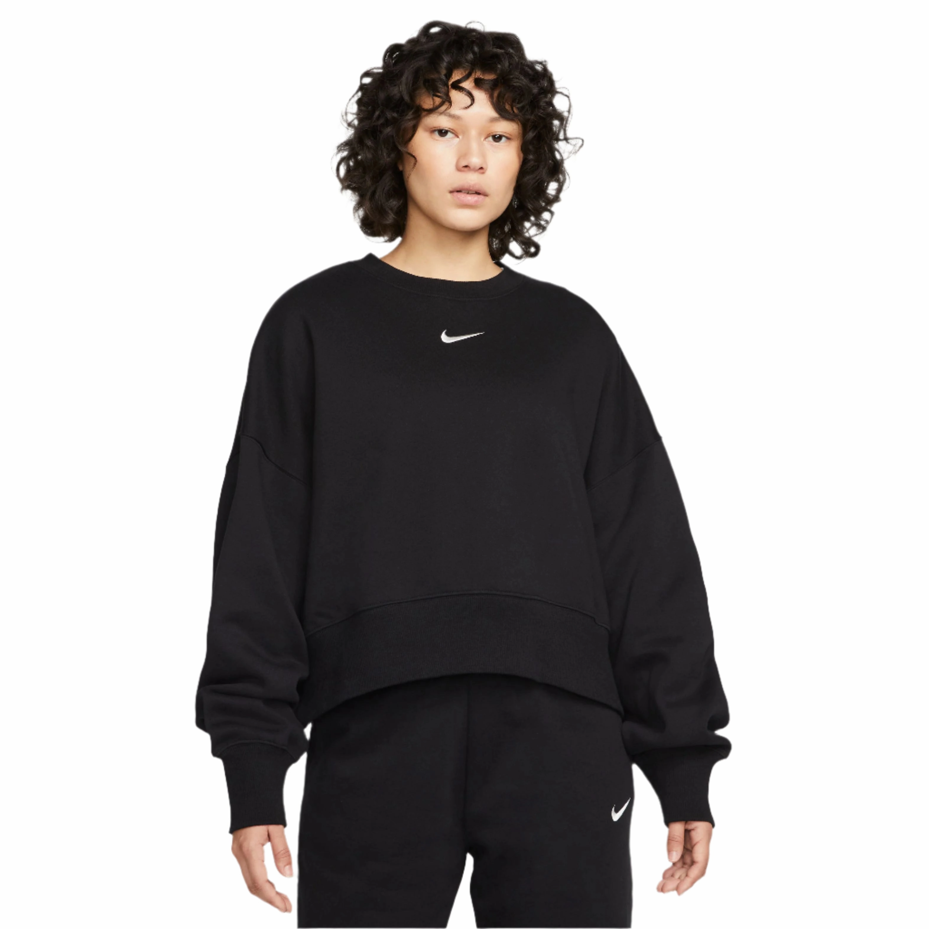 Fitted Nike Sportswear Phoenix Fleece Womens Over-Oversized Crew Neck Sweatshirt Stylish styles