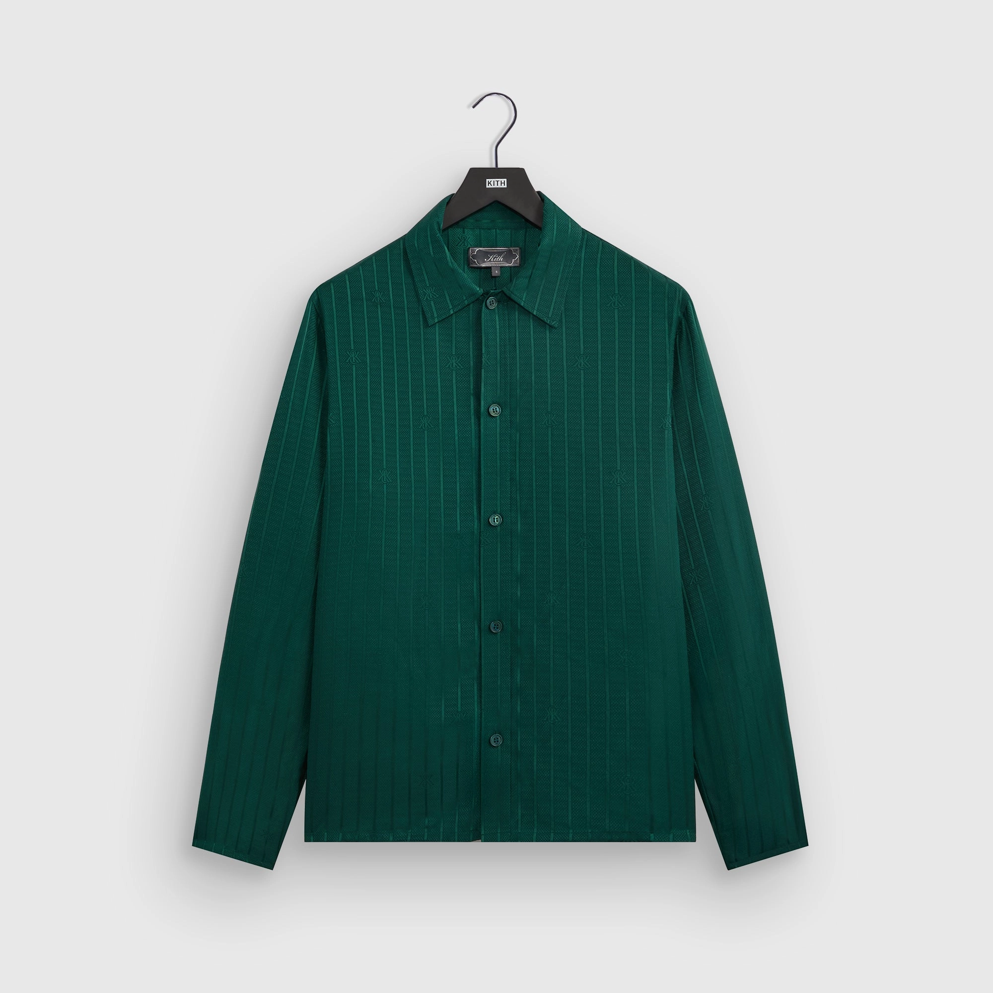 Pleasant Kith Crest Logo Boxy Collared Overshirt - Fairway Famous